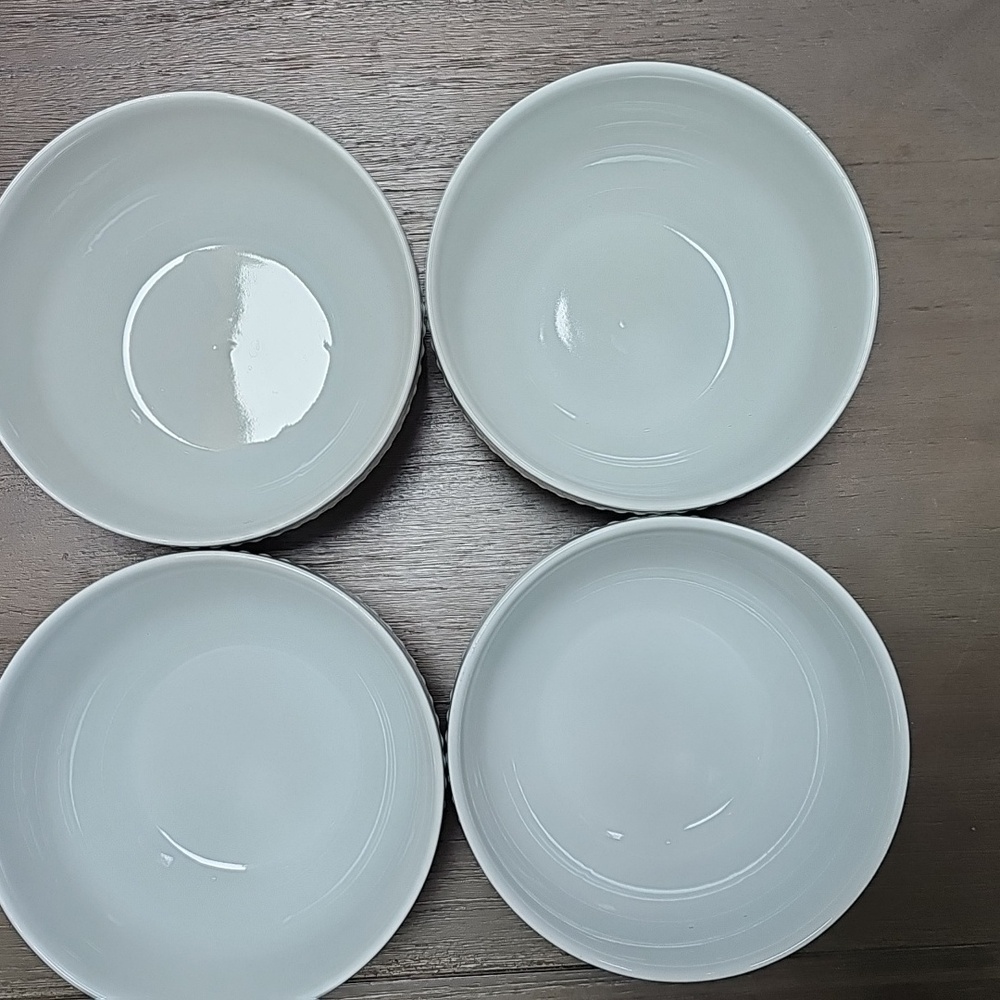 Fitz and Floyd Everyday White Porcelain Bowls Set